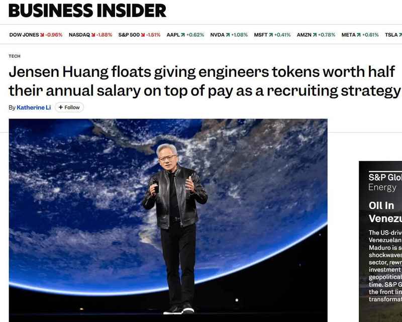 当算力成为硅谷新硬通货;程序员们比拼Token消耗,职场规则彻底重写。 IT技术 当算力成为硅谷新硬通货;程序员们比拼Token消耗,职场规则彻底重写。 IT技术