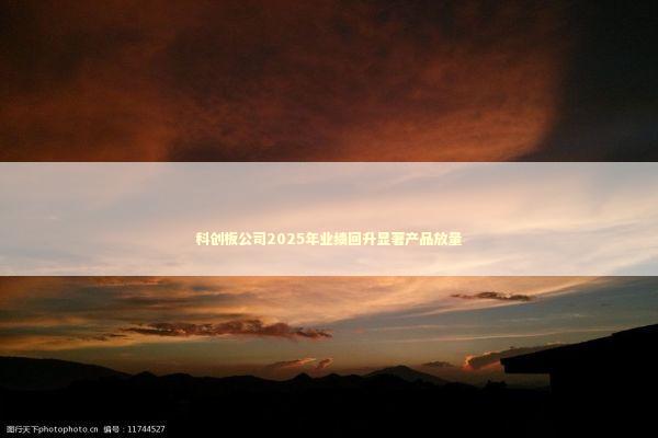 科创板公司2025年业绩回升显著产品放量 新闻