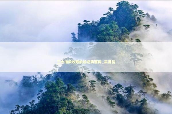 三大指数收跌航运逆势涨停_实用型 新闻