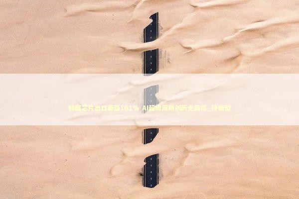 韩国芯片出口暴涨161% AI超级周期创历史新高_抒情型 新闻