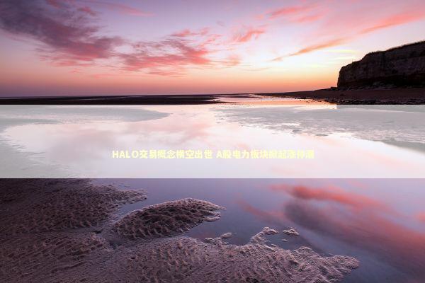HALO交易概念横空出世 A股电力板块掀起涨停潮