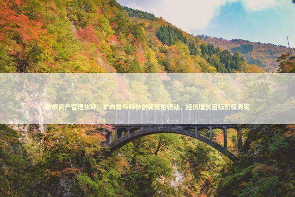 摩根资产管理快评：扩内需与科技创新双轮驱动，经济增长目标积极务实 新闻