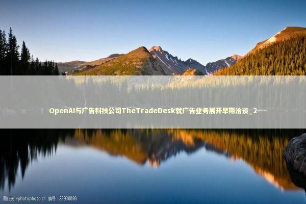 OpenAI与广告科技公司TheTradeDesk就广告业务展开早期洽谈_2
