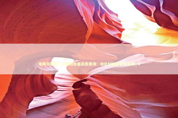 电网不够用？全国政协委员张振涛：给长时储能更多支持_4 新闻