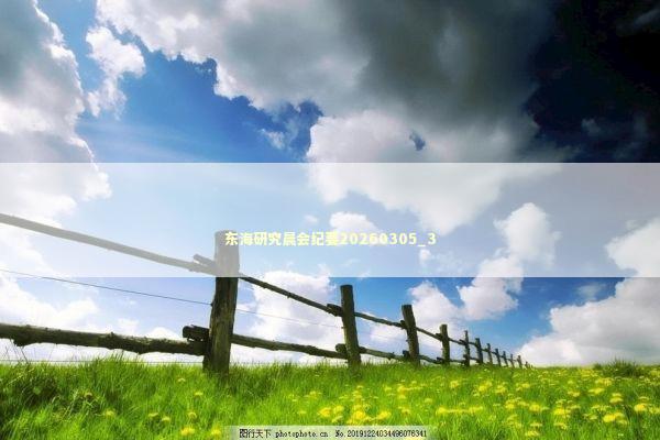 东海研究晨会纪要20260305_3