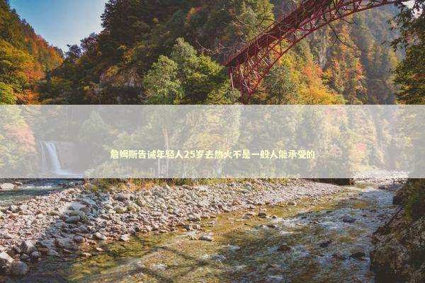 詹姆斯告诫年轻人25岁去热火不是一般人能承受的